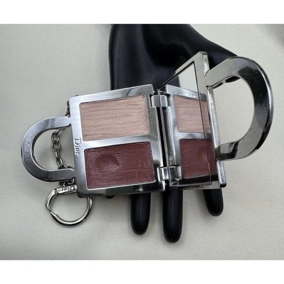Dior Cosmetics Lady Dior Bag Charm Key Ring /Touch Up For Face Lip Gently used - Picture 6 of 9